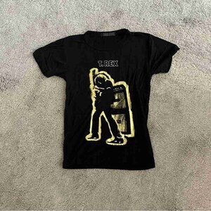 Chaser T Rex Soft Casual Graphic Fitted Baby Tee Size XS